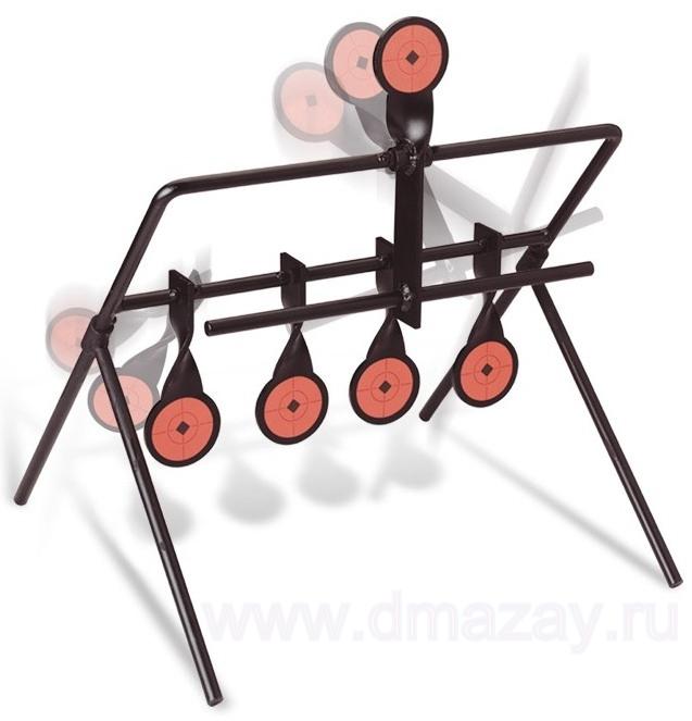 Сбрасываемая мишень (тир) для нарезного оружия калибра 5,6 мм .22LR BIRCHWOOD CASEY 47022 Gallery .22 Resetting Target GRT22 (большая)